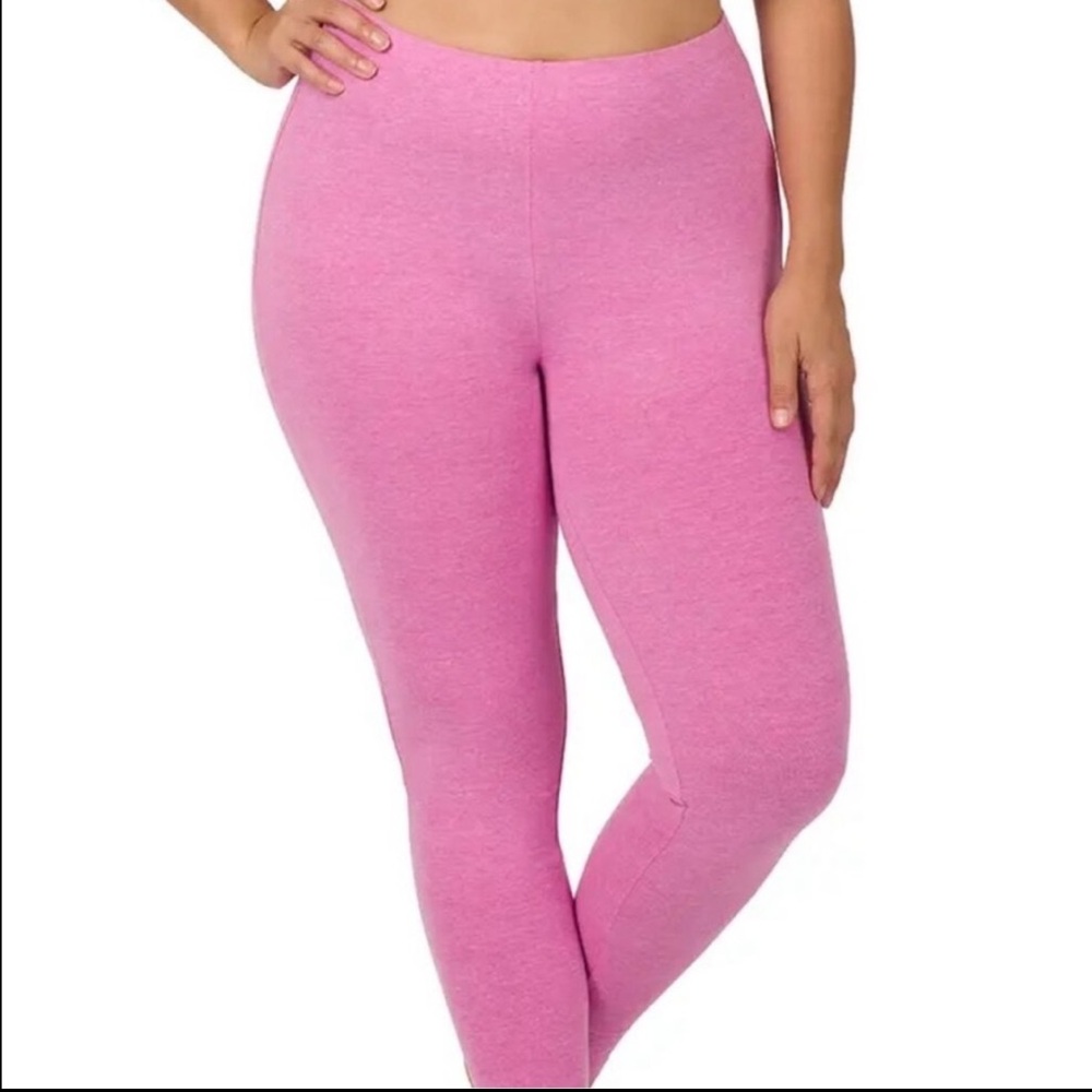 Zenana Lot of 3 Women's New 2x Leggings & 2 Oversized 100% Cotton Pocket Tees 2x - Picture 2 of 6